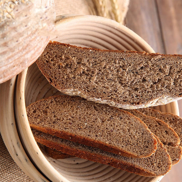 13x6cm Round Rattan Bread Proofing Basket with Cloth Liner, Kitchen Baker'S Tool, Perfect for Home Baking Enthusiasts, Baking Supplies