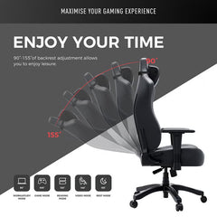 Anda Seat Novis Max Extra Large Gaming Chair, Black