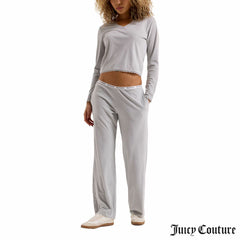 Juicy Couture Ladies 2 Piece Waffle Lounge Set in Pink
