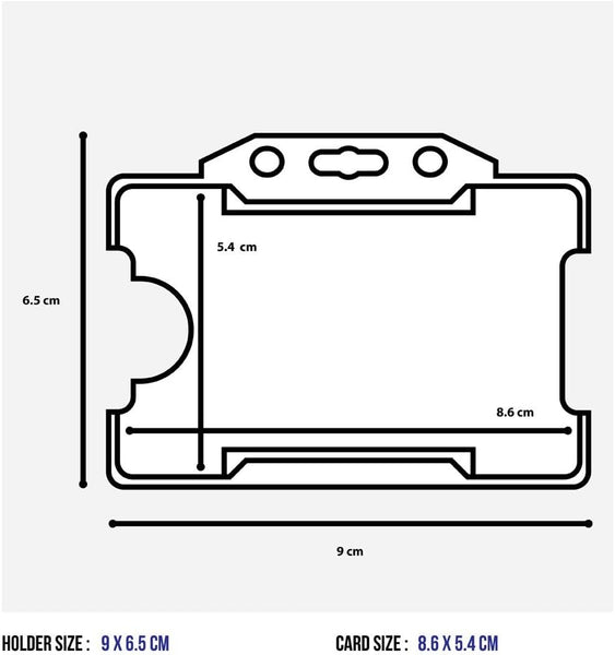 Retractable Lanyard and Badge Holder Trio Triple Pack by Lanyardstomorrow - Set Includes a Single Plain Lanyard, Extendable Carabiner Yoyo Reel Clip and Rigid ID Card Holder (Black)