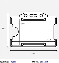 Retractable Lanyard and Badge Holder Trio Triple Pack by Lanyardstomorrow - Set Includes a Single Plain Lanyard, Extendable Carabiner Yoyo Reel Clip and Rigid ID Card Holder (Black)