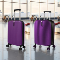 Foldable 20 Inch Trolley Luggage, Compact Carry-On Travel Suitcase, Durable Collapsible Luggage with Adjustable Handle, Ideal for Holiday Vacations, Train Journeys and Easy Storage At Home, 1pc