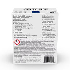Zeiss Lens Cleaning Wipes, 250 Wipes