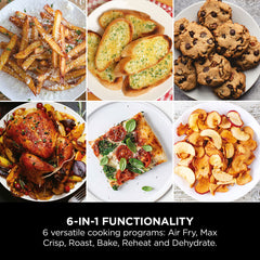 Ninja Double Stack 9.5L Air Fryer with Smart Cook System, SL451UK