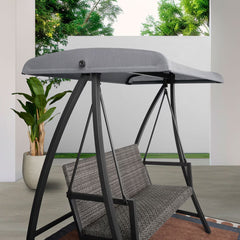 Agio Luna Woven 2 Seater Patio Swing with Canopy