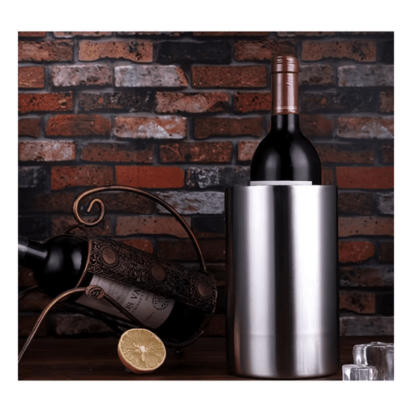 1.6L Double-Layer Stainless Steel Ice Bucket, Champagne Bucket for Bars, Straight Beer And Red Wine Bucket, Ice Bucket for KTV Clubs