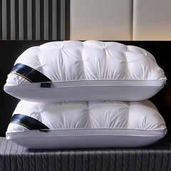 Pack of 2/1 Neck Support Pillow Cores, Hotel Quality Pillows, Moisture-Absorbent & Breathable Pillows, Comfortable Sleep Bedding for Bedrooms, Living Rooms & Home Decoration, Fashionable & Simple Style-740g/1480g