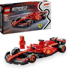 LEGO Speed Champions Ferrari SF-24 F1 Race Car Toy - Model Kit W/A Formula 1 Driver Minifigure - Gift for 10+ Year Old Boys, Girls & Adult Motorsport Fans - Christmas Treat - 77242