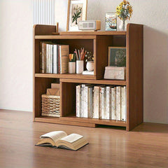 Multi-layer Desktop Storage Rack, Dormitory Office Cosmetic Stationery Book Storage And Bookcase Finishing Rack, Expandable Bookshelf, Space Saving, Backless