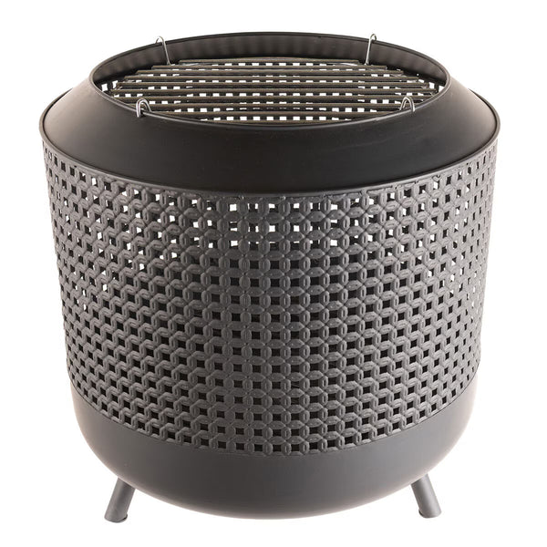 Redfire Midland Wood Burning Fire Basket + BBQ Grill