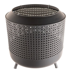 Redfire Midland Wood Burning Fire Basket + BBQ Grill