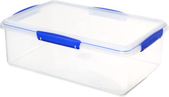 Sistema KLIP IT Food Storage Container | 7 L | Stackable & Airtight Fridge/Freezer Food Box with Lid | Bpa-Free Plastic | Blue Clips | 1 Count