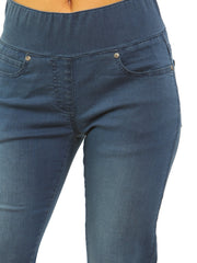 MYT Womens Elasticated Waist Jeans Tummy Control Stretch Ladies Denim Jeggings Size 10-24