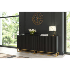 Ripple Duo 200cm Modern Sideboard with Fluted Doors and Storage