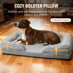 Orthopedic Dog Bed with Removable CoverFoam Pet Mattress for All-Season Comfort, Non-Slip Bottom, Fits Medium/Large/Small Dogs, Cozy Bedroom Accessory