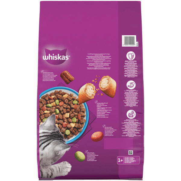 7kg Whiskas 1+ Adult Complete Dry Cat Food Tuna Bulk Pack Cat Biscuits