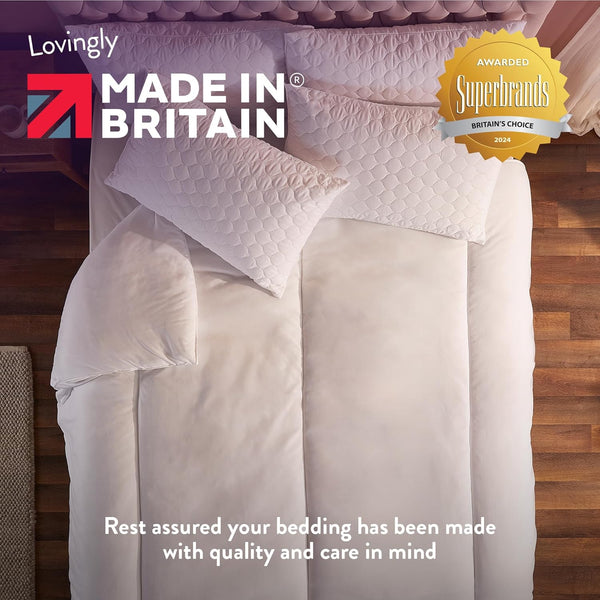 Slumberdown Warm Winter Nights Double Duvet 13.5 Tog - Thick & Cosy Quilt for Cold Weather | Soft Touch Cover, Non-Allergenic, Machine Washable, Uk-Made Bedding (200 X 200Cm)