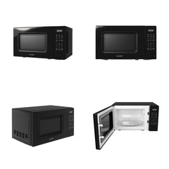 Midea COMFEE' 700W 20 Litre Digital Microwave Oven: Functional & Stylish for Any Kitchen, with 6 One-Touch Cooking Presets, Express Cook, 11 Power Levels, Defrost, Memory Function - Black