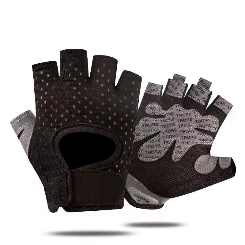Breathable Fitness Gloves for Men and Women, Non-Slip Half-Finger Yoga Pull-Up Gloves, Anti-Callus
