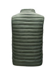 Men'S Lightweight Vest, Men'S Jacket, Autumn And Winter Vest, Stand-Up Collar Solid Color Casual Zipper Pocket Vest