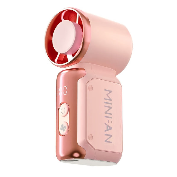 2026 New Mini Handheld Portable Quiet Bladeless Fan, USB Rechargeable Pocket Fan, Suitable for Outdoor, Travel, and Office Use, Travel Accessory