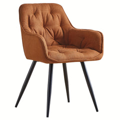 Dining Chairs with Velvet Thick Padded Upholstered Kitchen Tub Chair Armchair with Backrest Metal Legs Living Room Reception Leisure Chairs for Bedroom Lounge Office