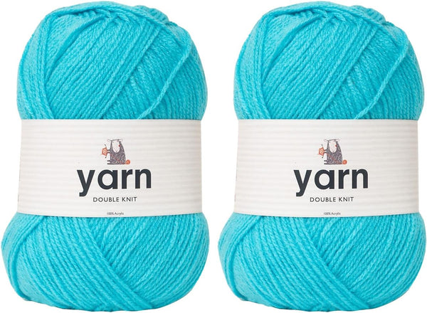 Korbond DK Beige Yarn - 100G Acrylic Wool - Lightweight, Hypoallergenic & Durable Double Knit Crochet Yarn Knitting Wool (290M Total)