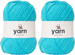 Korbond DK Beige Yarn - 100G Acrylic Wool - Lightweight, Hypoallergenic & Durable Double Knit Crochet Yarn Knitting Wool (290M Total)