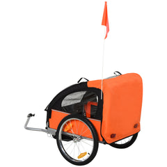 2-Seat Child Bike Trailer Bicycle Wagon for Kid W/ Seat Belt Hitch Coupler