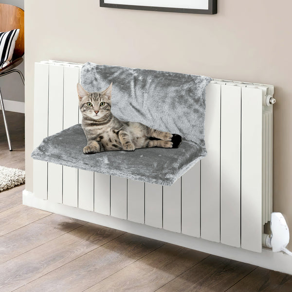 Vinsani Soft Luxurious Pet Radiator Bed for Cat Kitten Puppy Dogs with Soft Machine Washable Fleece Lined Cover Warm Cosy Hammock Style Radiator Bed