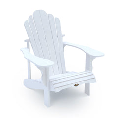 Leisure Line Adirondack Faux Wood Garden Chair in White