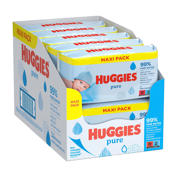 Huggies Pure Baby Wipes, 10 X 72 Wipes