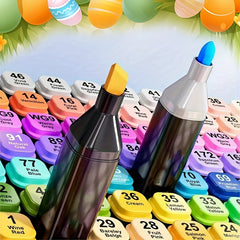 168/120/262/80 Color Double-ended Art Markers, Bright Colors, Smooth Blending, Very Suitable for Sketching, Illustration, Comics, Painting And Design Creation, Suitable for Professional Art Purposes And Art Projects, Art Tools, High-quality Markers