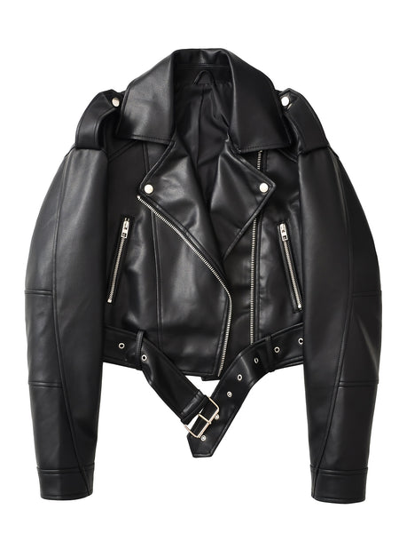 2025 Short Faux Leather Jacket Spring And Autumn American Retro Temperament Motorcycle Jacket Top Coat Women'S Clothing