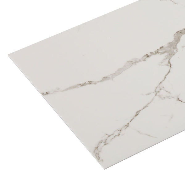 10/20/30/40 Pack Luxury Marble Effect Self-adhesive Floor Tiles 60x30cm, 2mm Thicken Vinyl Flooring Tiles Wall Stickers, Removable PVC Wall Decals, Suitable for Living Room, Bedroom, Kitchen Backsplashes, Bathroom, Office, Background Walls, Easy To Instal