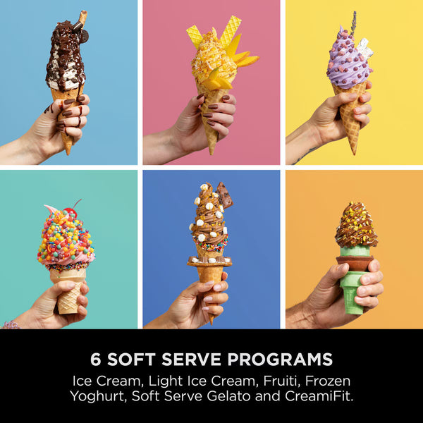Ninja Swirl by Creami 13-In-1 Soft Serve & Ice Cream Maker, NC701UK