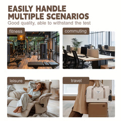 Multifunctional Large Capacity Handbag - Include An Attached Label Card, With Dry/Wet Separation Pockets - Suitable For Travel And Daily Use, Multifunctional Duffel Bag | Stylish Design | Large Handle Bag, Travel Bag, Gym Bag, Travel Bags For Women
