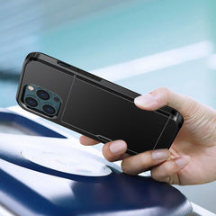 Case For iPhone 15 Pro Max 15 Plus 14 Pro 13 12 11 Pro Wallet Card Holder Slide Slot Slim Hard PC Heavy Duty Protective Covers