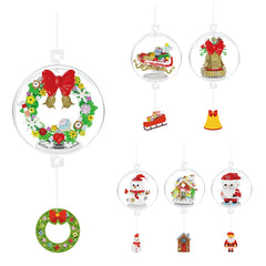 Christmas Pendant Ball Building Blocks Mini Bricks Bell Snowman Santa Claus Christmas Tree Decorations for Home Christmas Gifts