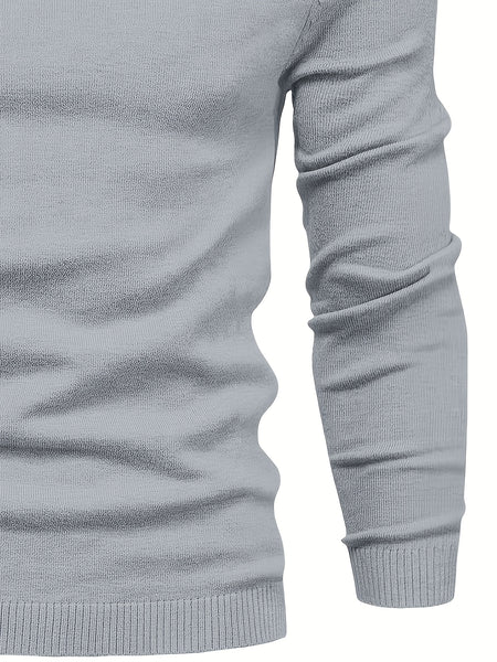 [Xingmengzhi OBM] 2pcs Men'S Turtleneck Long Sleeve Sweater Set