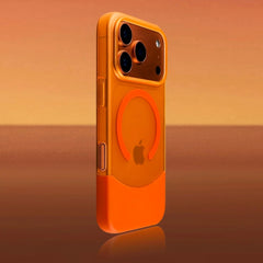 Phone Case - Elegant Split Hard Matte Design for Pro Models 17, 16, 15, 14, And 13, Featuring Ultra-Thin Magnetic Protection