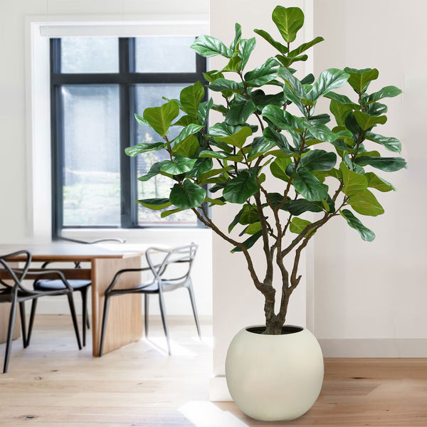 Artificial 8Ft Fig Tree in Planter