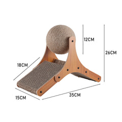 Cat Scratcher, Scratch-Proof Sisal Post | Stylish Vertical Cat Scratching Post with Cat Scratcher Ball, Durrable Thickened Cat Scratching Post for Indoor Cats