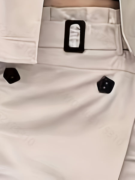 Two-Piece Set for Women Featuring an Elegant Blouse And a Skirt (LL168)