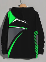 Men's Fashion Casual Hooded Sweatshirt Set, Trendy Brand Letter Print Personality Autumn Style Men's Leisure Wear