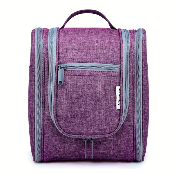 Hanging Toiletry Bag Women Large Travel Makeup Bag Organizer Bag with A PVC Compartment for Essentials Accessories Cosmetics Roomy Toiletries Bag Gift Best Toiletry Bag for International Travel Christmas Gifts