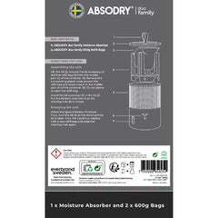 Absodry Moisture Absorber with 2 Refills
