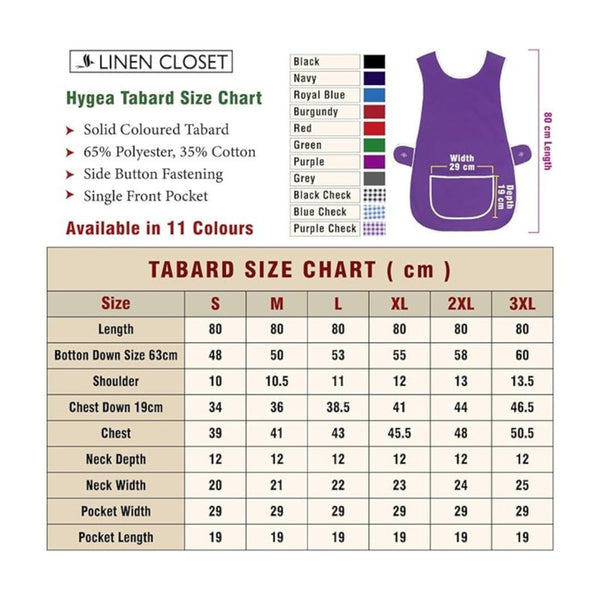 Tabard Apron | Aprons for Men, Women, and Ladies | Professional Cooking Aprons with 2 Pockets | Adjustable Kitchen Apron for Baking, BBQ, Grilling, Gardening, Crafting, Cleaning, Painting, Barista, Restaurant Work | Cute & Stylish Gift Apron for Mom, Sist