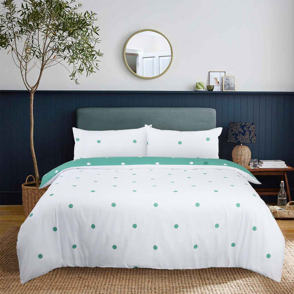3pcs Polka Dot Printed Duvet Cover Set, Reversible Soft Breathable Microfiber, All-Season, Machine Washable, Includes Pillowcases for Bedroom, Guest Room, Dorm