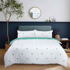 3pcs Polka Dot Printed Duvet Cover Set, Reversible Soft Breathable Microfiber, All-Season, Machine Washable, Includes Pillowcases for Bedroom, Guest Room, Dorm